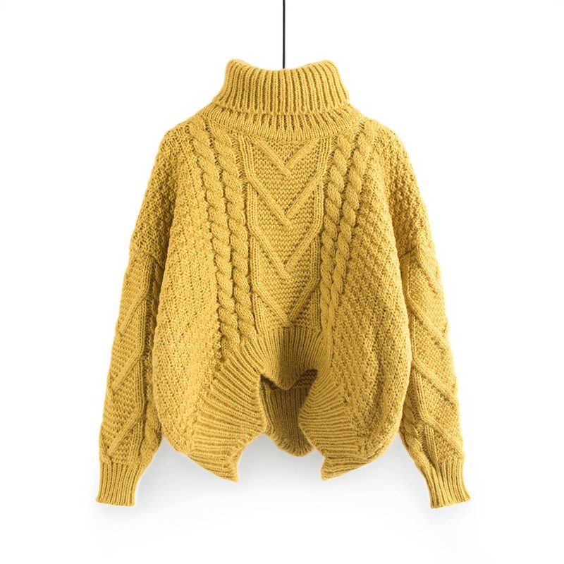 Elowen | Eleganter Damenpullover mit hohem Kragen für kalte Tage