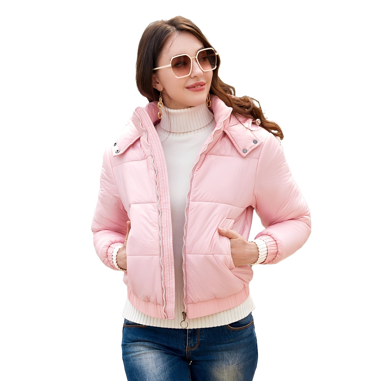 Isolde | Elegante & glänzende Winterjacke für Damen