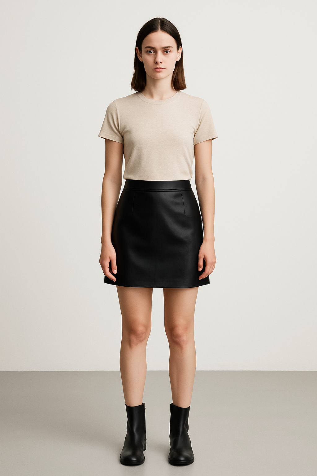 Nadine | Kunstleder Minirock
