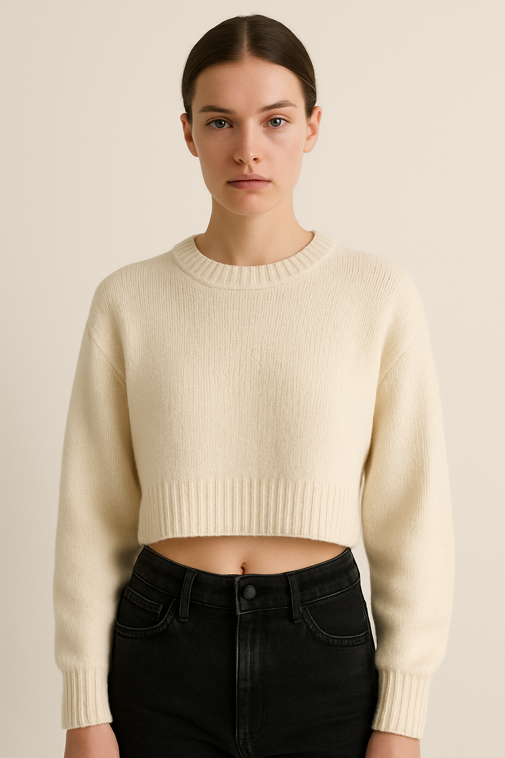 Noelia | Kurzer Strickpullover