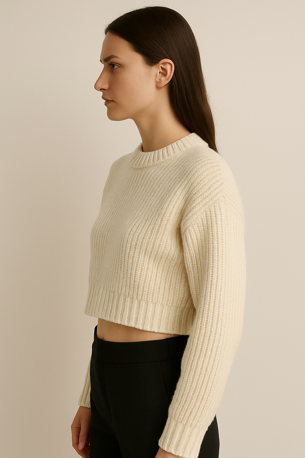Noelia | Kurzer Strickpullover