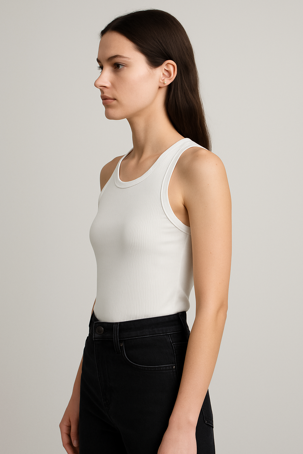Corinne | Geripptes Tanktop