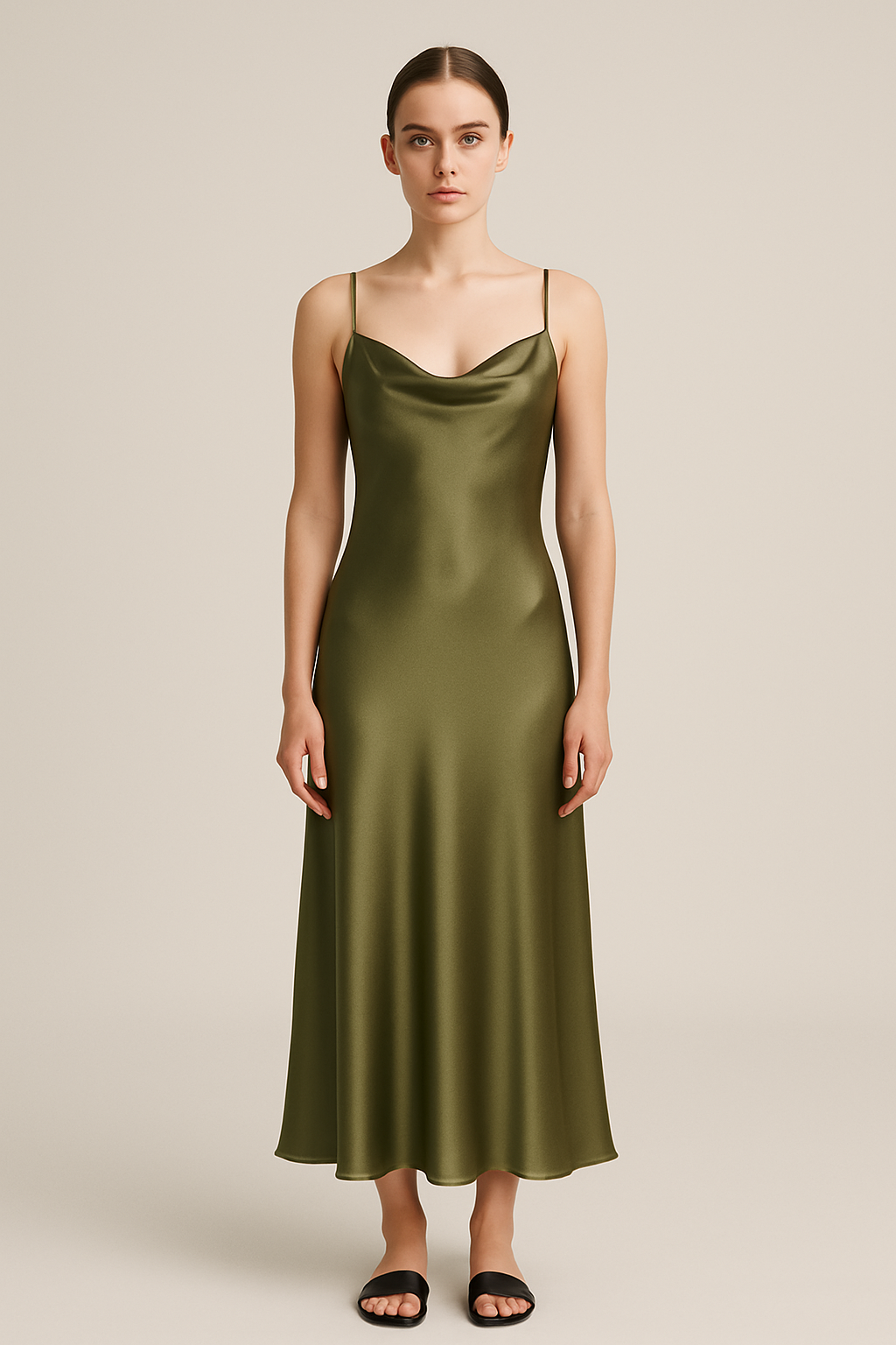 Fabienne | Satin Kleid