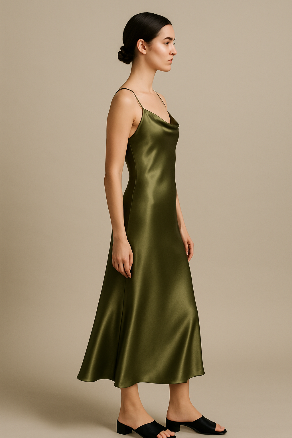 Fabienne | Satin Kleid