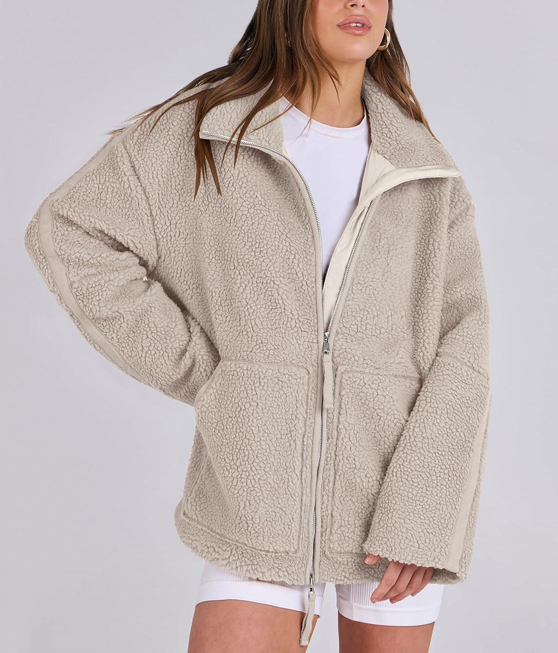 Noelia | Warme Oversized Fleecejacke für Damen