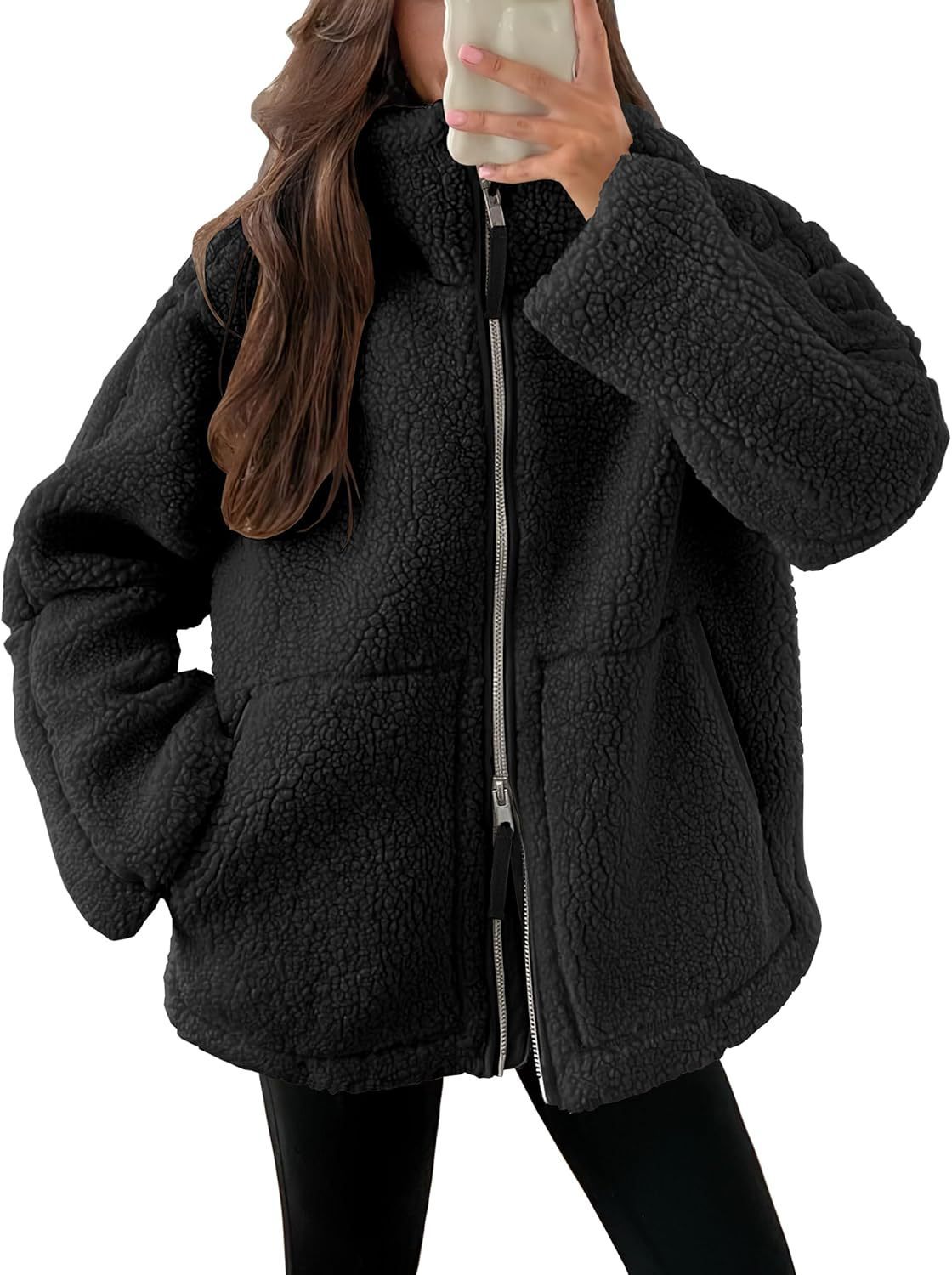 Noelia | Warme Oversized Fleecejacke für Damen