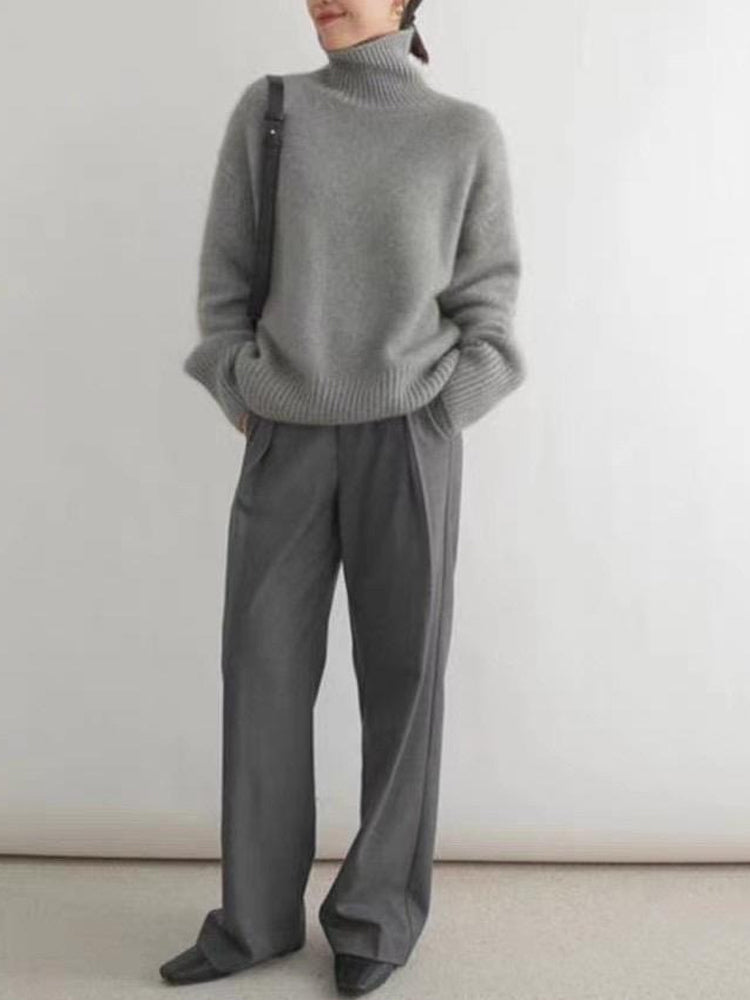 Maya | Schicker Damen-Strickpullover mit Rollkragen