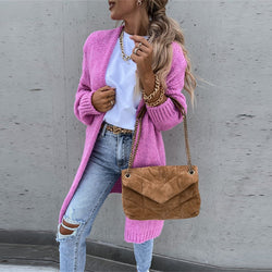 Elena | Langer Strickcardigan für Damen – stilvoll und gemütlich