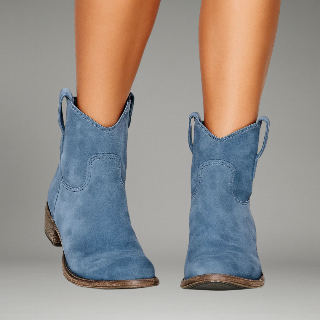 Marvelle | Damen-Stiefeletten mit seitlichem Reißverschluss und Blockabsatz