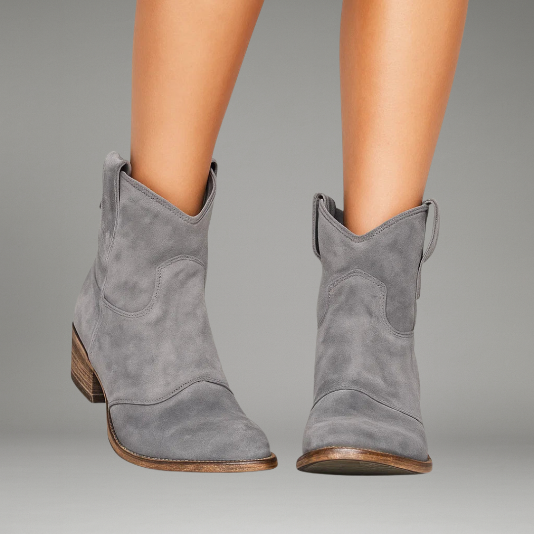 Marvelle | Damen-Stiefeletten mit seitlichem Reißverschluss und Blockabsatz