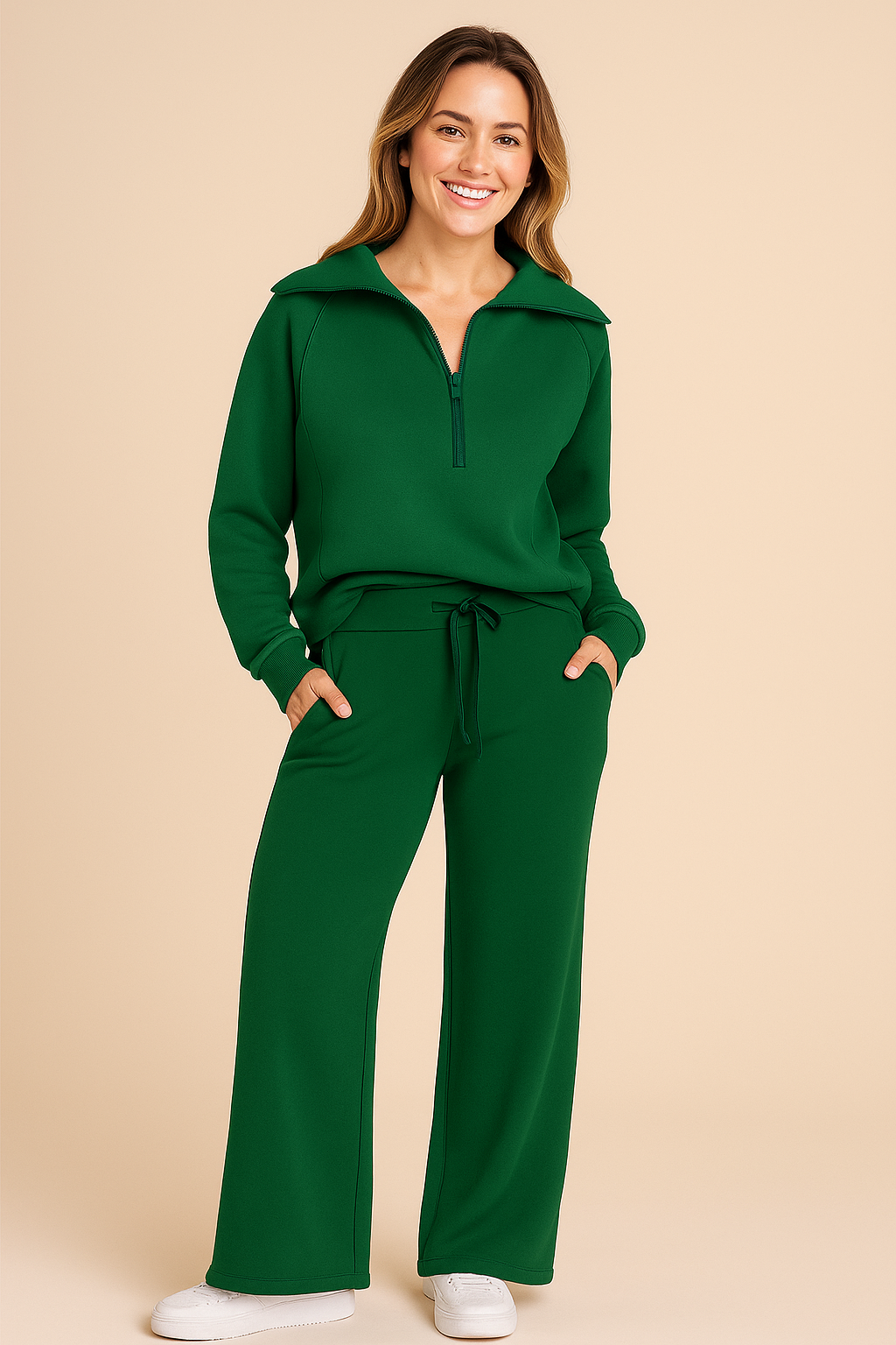 Elviora | Stylish Women’s Training Set with Wide-Leg Pants