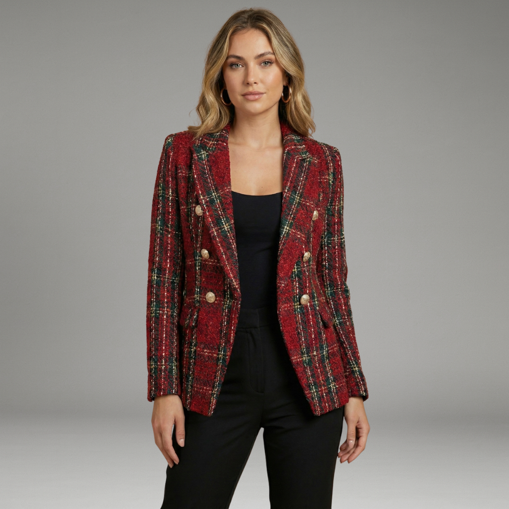 Valenne | Doppelreihiger Blazer mit dekorativen Knopfdetails