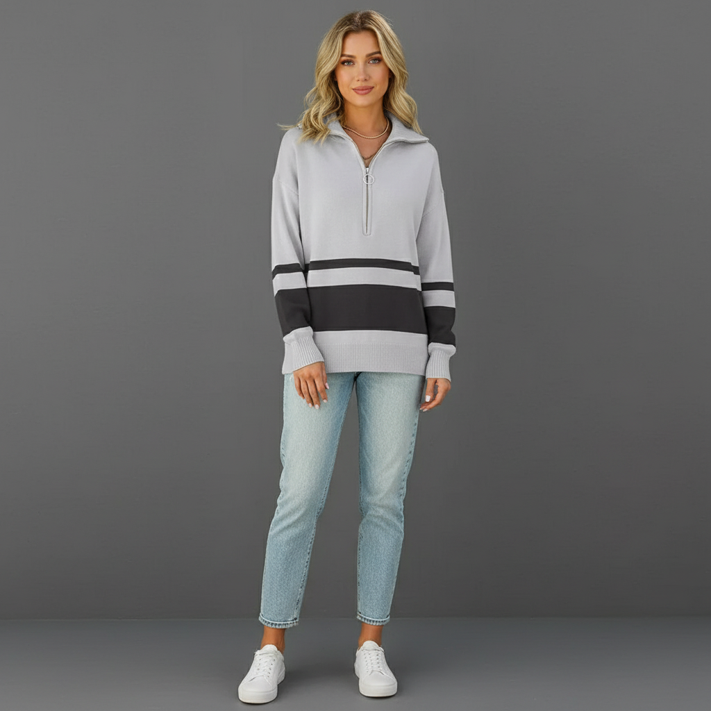 Nora | Lässige Damenjacke mit Reißverschluss für kühle Tage