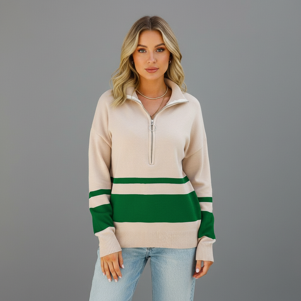 Nora | Lässige Damenjacke mit Reißverschluss für kühle Tage