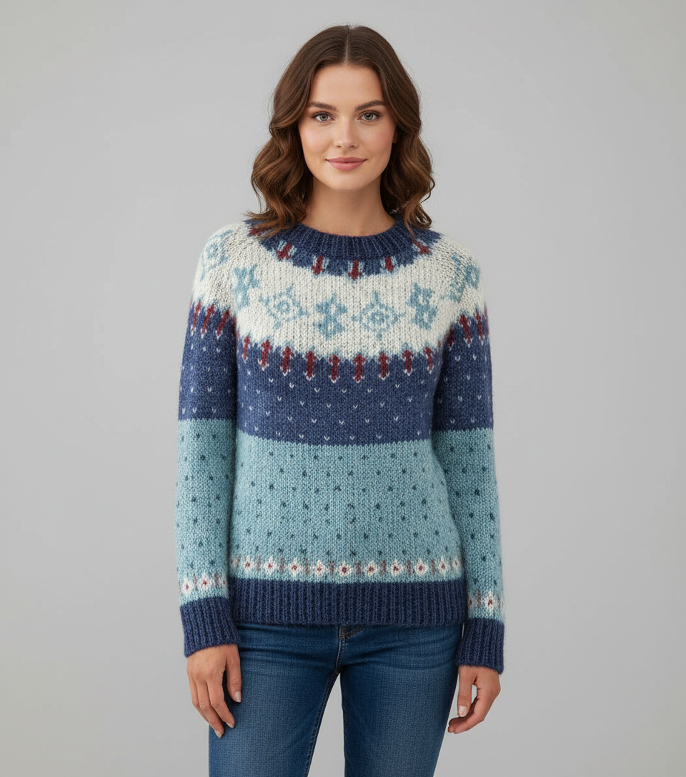 Soraya | Schulterfreier Damen-Strickpullover für den Winter