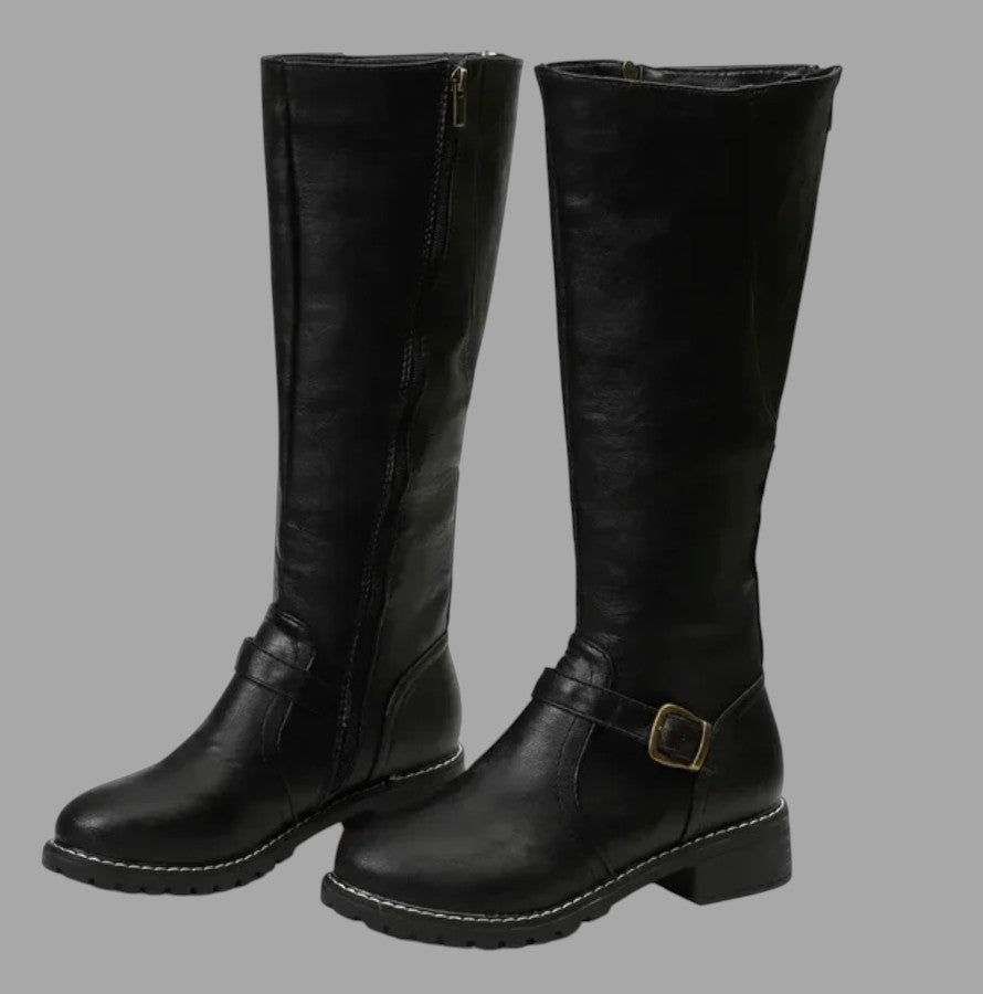 Valentina | Elegante Damenstiefel mit Riemen & Schnalle