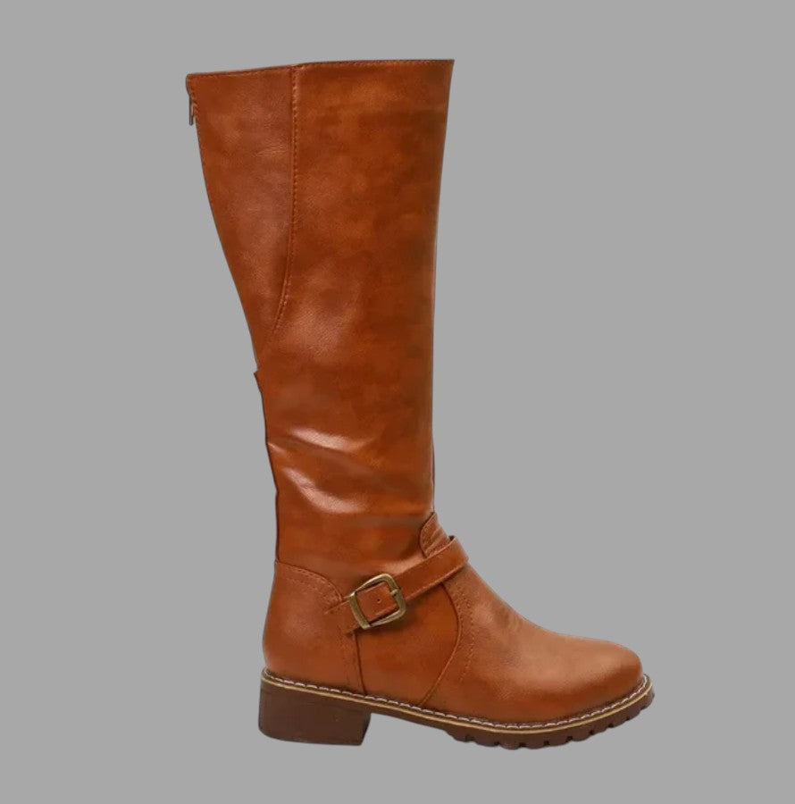 Valentina | Elegante Damenstiefel mit Riemen & Schnalle